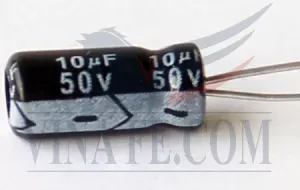 Tụ Hóa 10uF 50V 5*11mm Màu Đen